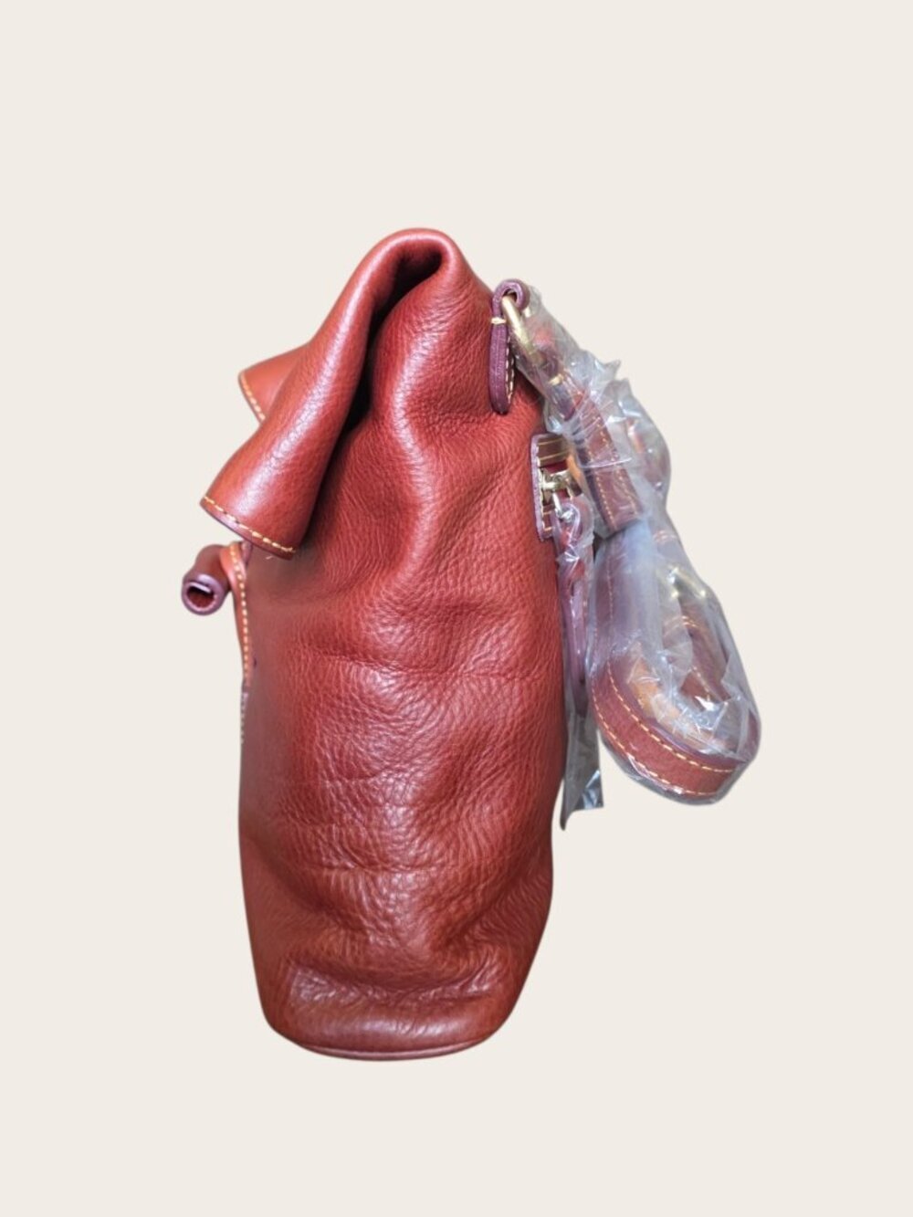 Medium Toggle Crossbody Chestnut Italian Leather - Picture 12 of 16